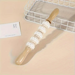 Handheld Wooden Massage Roller Stick for Muscle Relaxation