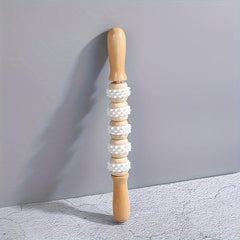 Handheld Wooden Massage Roller Stick for Muscle Relaxation