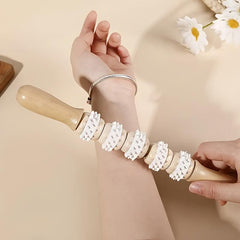 Handheld Wooden Massage Roller Stick for Muscle Relaxation