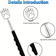 6 Pack Telescoping Back Scratcher Bear Claw Extendable Backscratcher