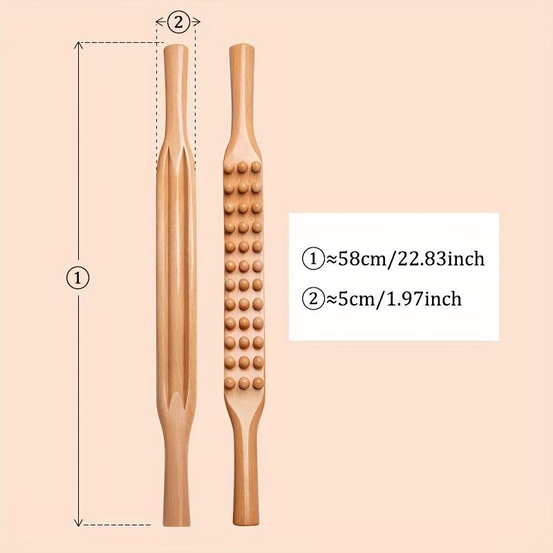 Universal Three-Row Rolling Muscle Massage Stick
