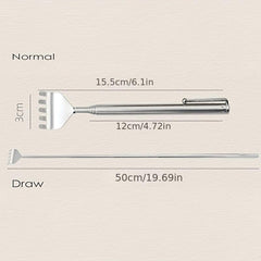 Stainless Steel Retractable Back Scratcher Gift For Elderly
