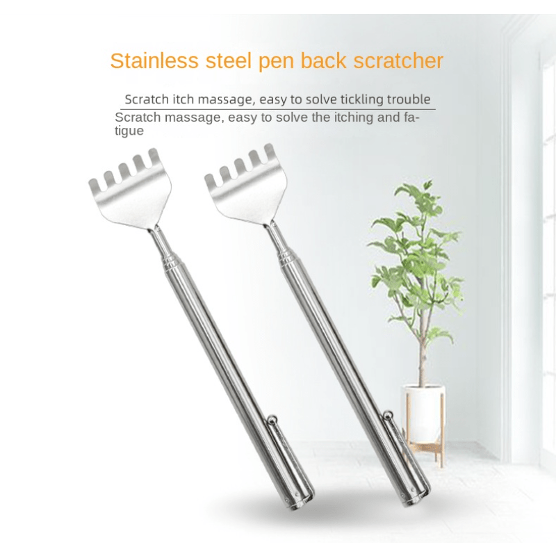 Stainless Steel Retractable Back Scratcher Gift For Elderly