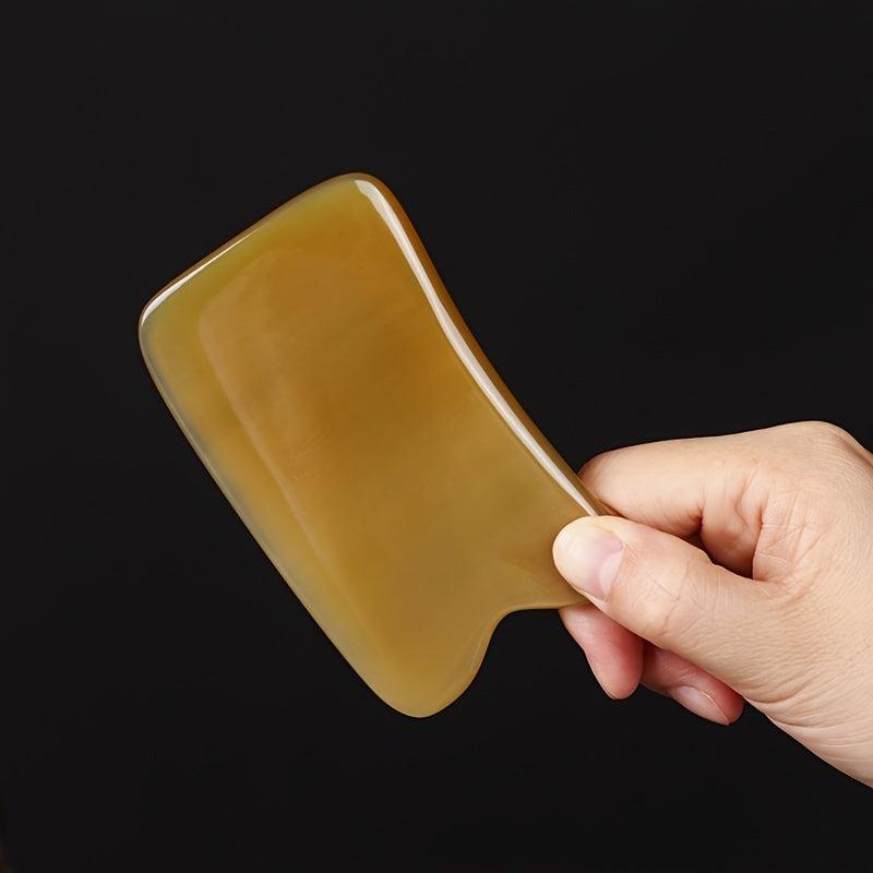 Horn Square Guasha Board Hand Massage Tool
