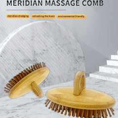 Natural Bamboo Scalp Massage Comb Hair Care Tool