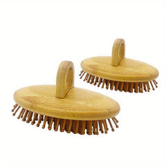 Natural Bamboo Scalp Massage Comb Hair Care Tool