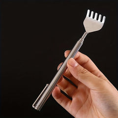 Portable Stainless Steel Back Scratcher and Pen Clip Combo
