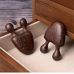 Wooden Massage 2 Tooth Port Face Gua Sha Scraper