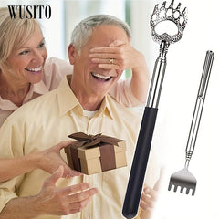 2 Pack Extendable Bear Claw Back Scratcher with Gift Bag for Men Women