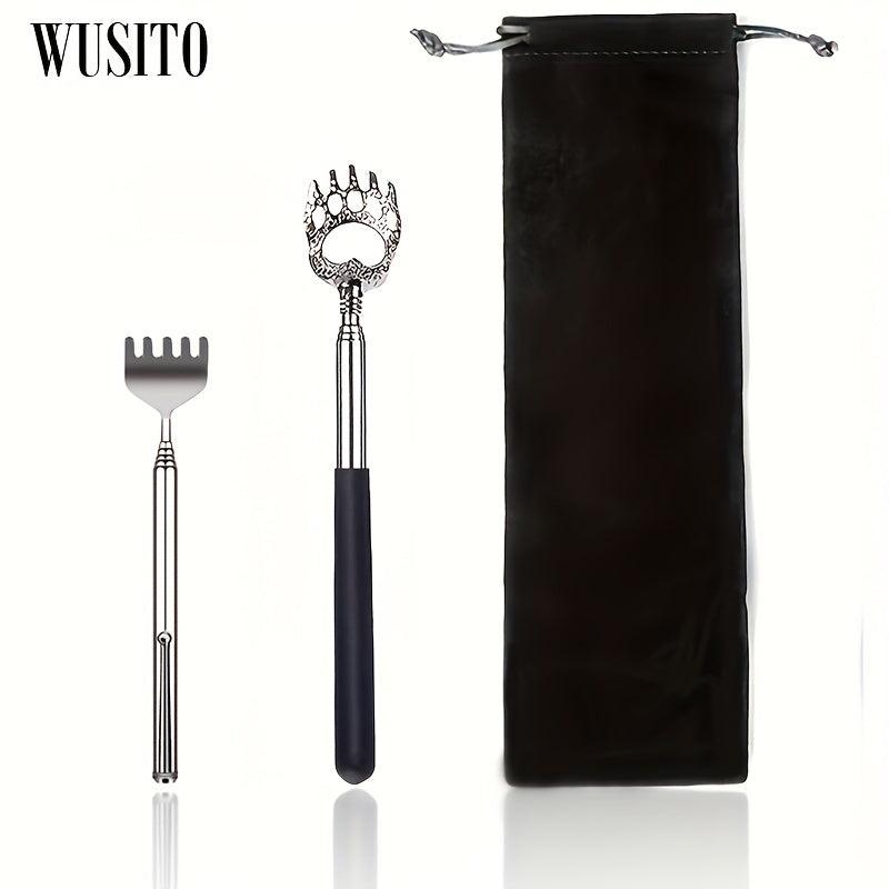 2 Pack Extendable Bear Claw Back Scratcher with Gift Bag for Men Women