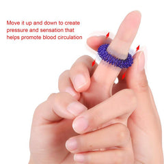 50pcs Acupressure Rings Spiky Finger Ring Set for Teens Adults