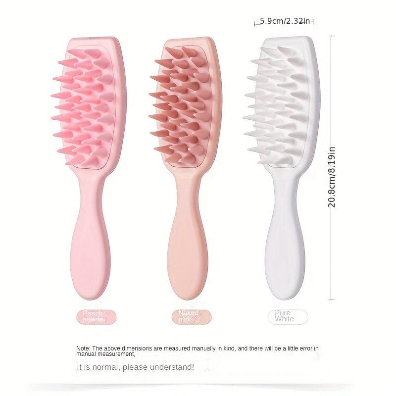 Long Handle Massage Shampoo Brush Silicone Comb