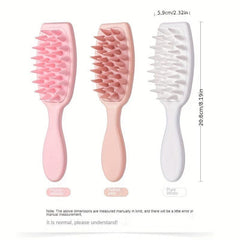 Long Handle Massage Shampoo Brush Silicone Comb