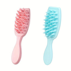 Long Handle Massage Shampoo Brush Silicone Comb