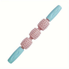 Handheld Massage Roller for Yoga Stretching Muscles Pink