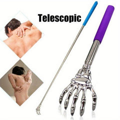 1pc Retractable Back Scratcher Stainless Steel Horn Massager