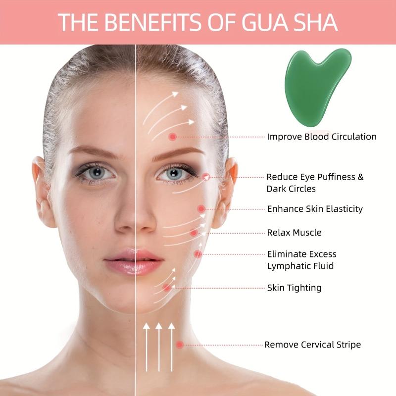 Facial Scraping Tool for Skin Massage Tightens Skin Reduces Puffiness