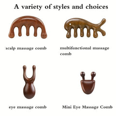 Sandalwood Eye Massage Stick - Natural Wooden Tool