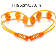 Hand Pull Roller Massager Full Body Relaxation Back Waist Shoulder Massager