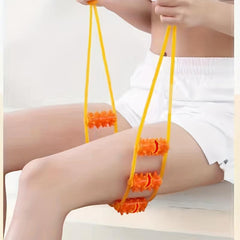 Hand Pull Roller Massager Full Body Relaxation Back Waist Shoulder Massager