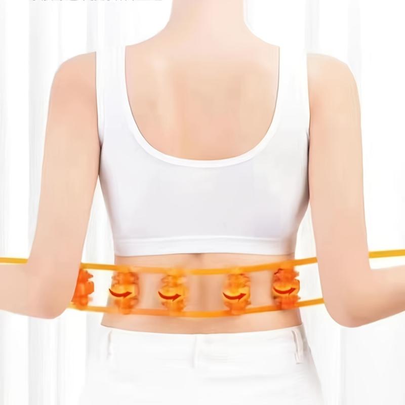 Hand Pull Roller Massager Full Body Relaxation Back Waist Shoulder Massager