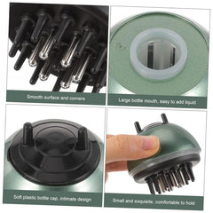 Hair Teasing Brush Shampoo Dispenser Scalp Scrubber Root Comb Applicator