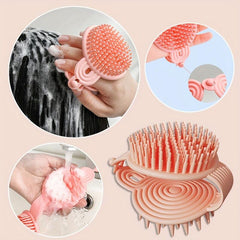 Soft Double Sided Hair Brush Massager for Adults
