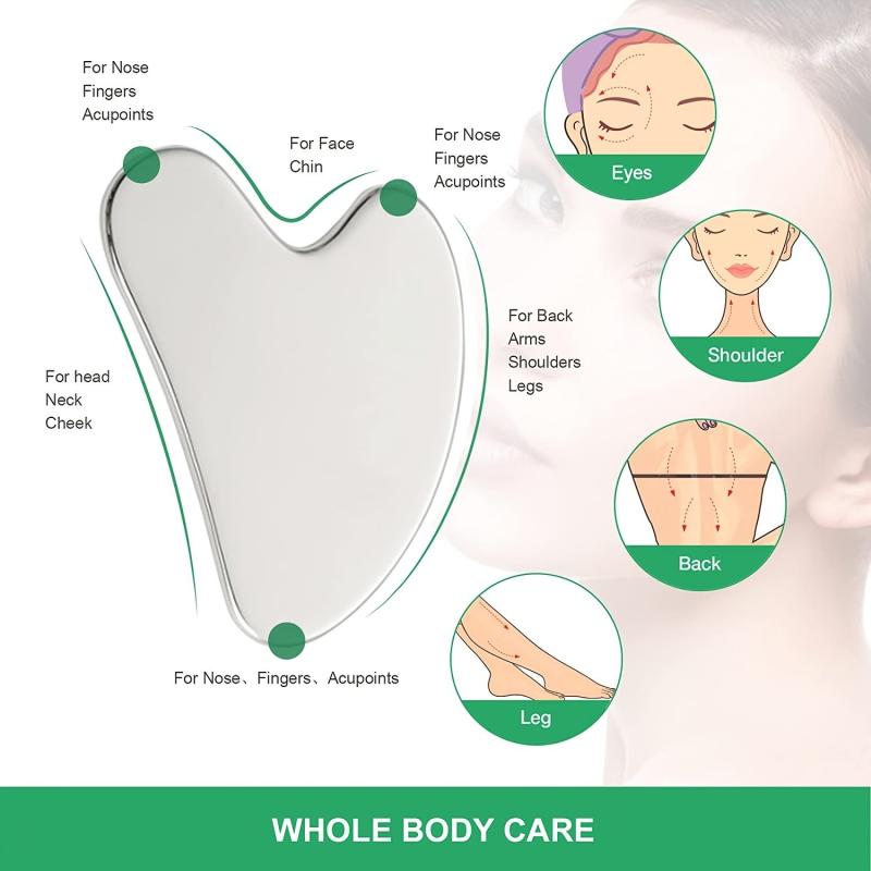 Natural Jade Stone Gua Sha Facial Tool