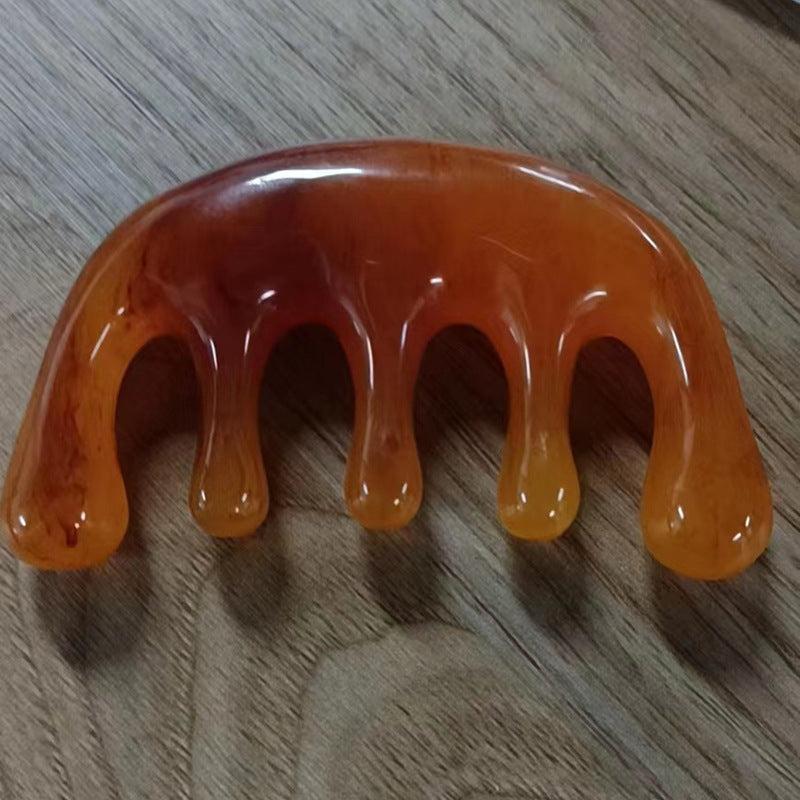 Resin Massage Comb for Head Scalp Relaxation Acupoint Massage Tool