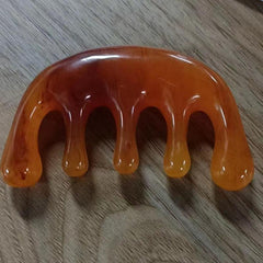 Resin Massage Comb for Head Scalp Relaxation Acupoint Massage Tool