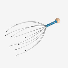 Silver Octopus Head Massager for Scalp and Back Scratching
