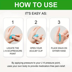 Acupressure Hand Massage Clip for Migraine Relief