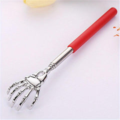 1pc Retractable Back Scratcher Tool Stainless Steel Horn Massager