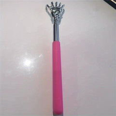 1pc Retractable Back Scratcher Tool Stainless Steel Horn Massager