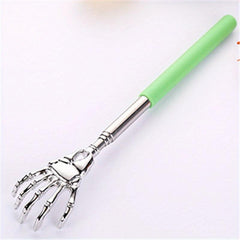 1pc Retractable Back Scratcher Tool Stainless Steel Horn Massager