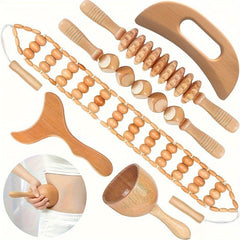 6pcs Wood Massage Tools Wooden Massager For Body Shaping Massage Tool Set