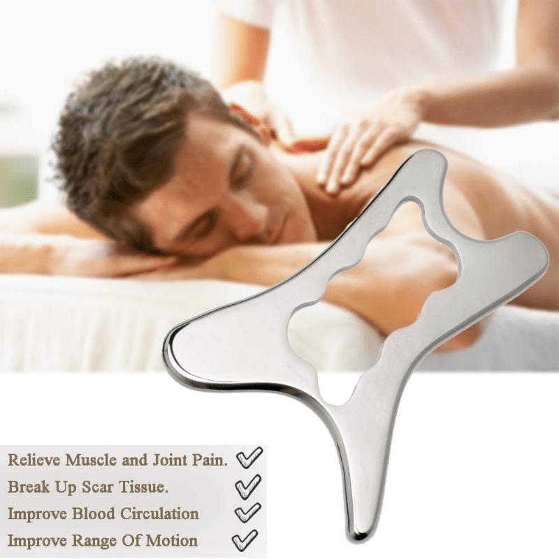 Fascial Knives Physiotherapy Massager IASTM Tool Stainless Steel Gua Sha Plate
