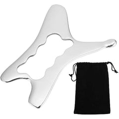 Stainless Steel Scraping Board Massage Roller Facial Spatula