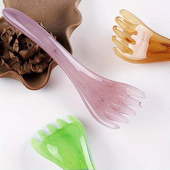 Resin Beeswax Head Massage Comb Chinese Scraping Stick