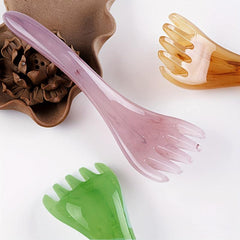 Resin Beeswax Head Massage Comb Chinese Scraping Stick