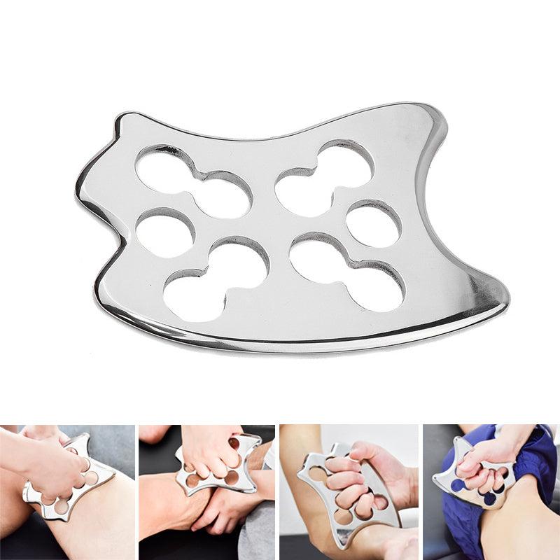Stainless Steel Scraping Massage Tool 10 Holes Physcial Massager