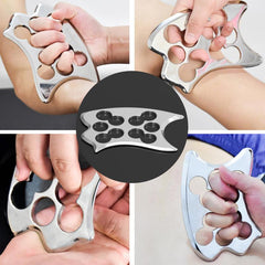 Stainless Steel Scraping Massage Tool 10 Holes Physcial Massager