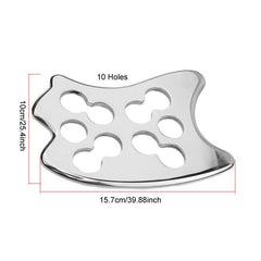 Stainless Steel Scraping Massage Tool 10 Holes Physcial Massager