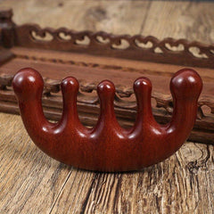 Golden Sandalwood Head Massager Comb Soothes The Meridians