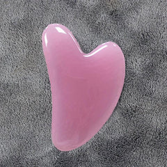 Heart Shaped Gua Sha Board Resin Massager Beeswax Scraper Skin Care Tool