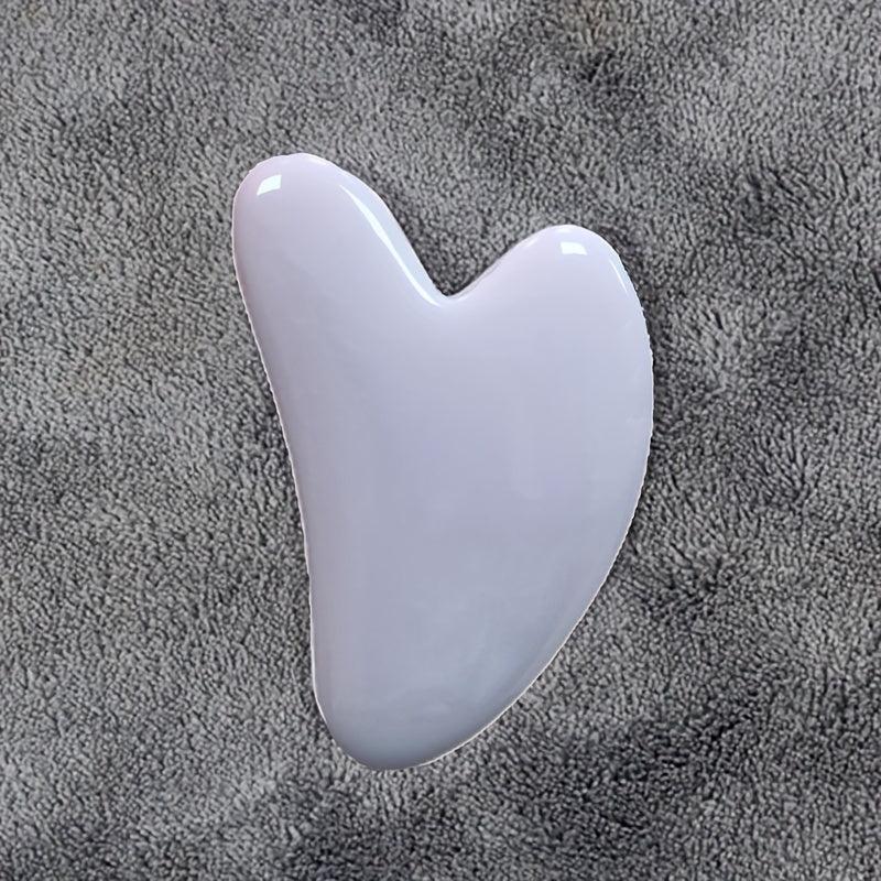 Heart Shaped Gua Sha Board Resin Massager Beeswax Scraper Skin Care Tool