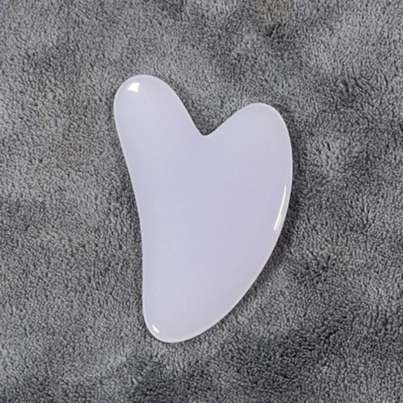 Heart Shaped Gua Sha Board Resin Massager Beeswax Scraper Skin Care Tool
