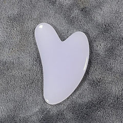 Heart Shaped Gua Sha Board Resin Massager Beeswax Scraper Skin Care Tool