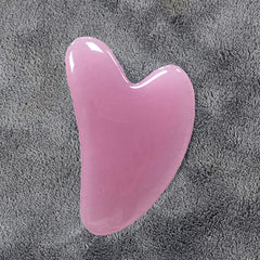 Heart Shaped Gua Sha Board Resin Massager Beeswax Scraper Skin Care Tool