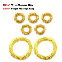 Acupoint & Wrist Massage Rings Pain Therapy Finger Circulation